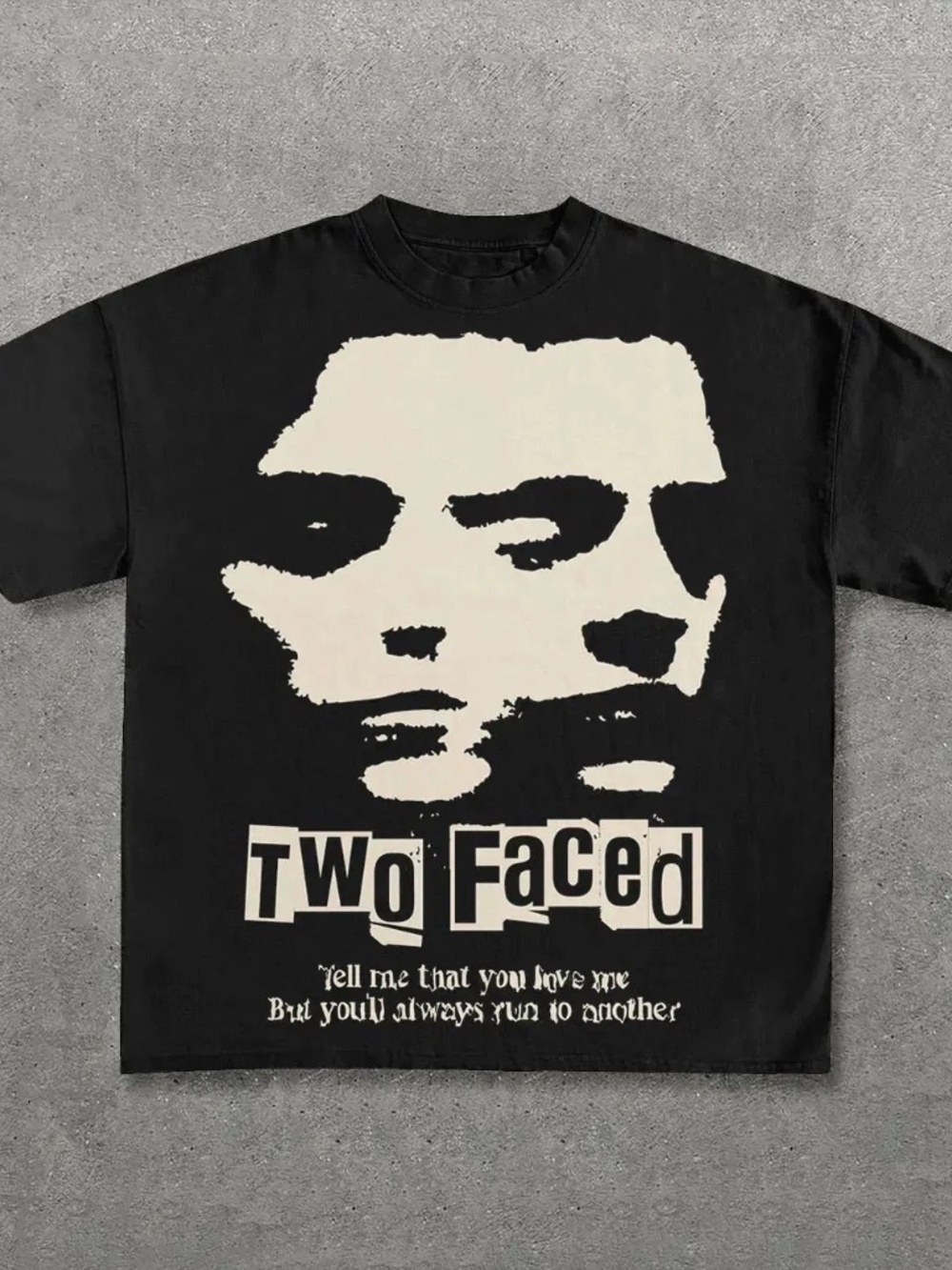 Two faced Printed Short Sleeve Tee size medium